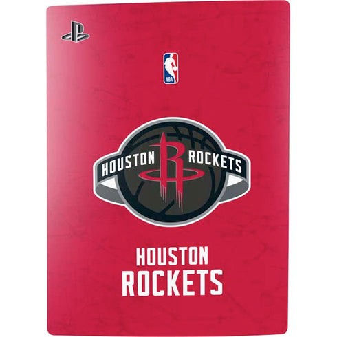 NBA Houston Rockets Distressed PS5 Digital Edition Console Skin